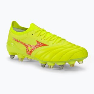 Mizuno Morelia Neo IV Β Японія Мікс безпечний жовтий / квітковий корал 2 / безпечний жовтий чоловічі футбольні бутси