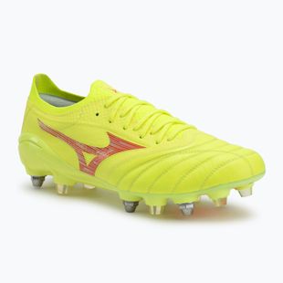 Кросівки футбольні чоловічі Mizuno Morelia Neo IV β Elite MIX safety yellow/fiery coral 2/safety yellow