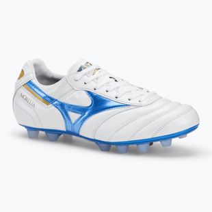 Кросівки футбольні чоловічі Mizuno Morelia II Japan Md white/laser blue/gold