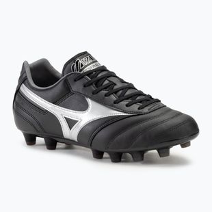 Кросівки футбольні чоловічі Mizuno Morelia II Pro MD black/galaxy silver/dark shadow