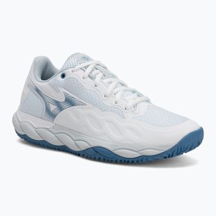 Кросівки тенісні жіночі Mizuno Wave Enforce Court CC white/ parisian blue/ plein air