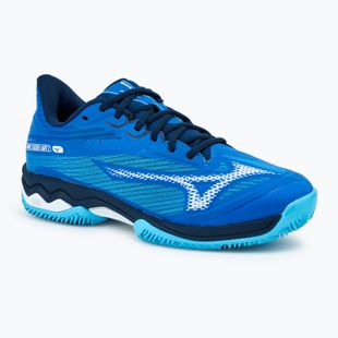 Кросівки для тенісу чоловічі Mizuno Wave Exceed Light 2 CC mugen blue/white/river blue