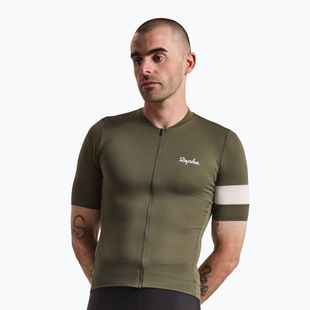 Футболка велосипедна чоловіча Rapha Core Lightweight Jersey dark green/white