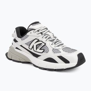 Кросівки жіночі KARL LAGERFELD Orion Sidetrim black leather/textile w/white