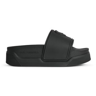 Шльопанці жіночі KARL LAGERFELD Kondominium Nft Relief black rubber