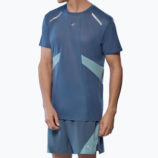 Футболка для бігу чоловіча Mizuno DryAeroFlow Tee vintage indigo