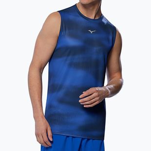 Футболка для бігу чоловіча Mizuno Core Graphic Sleeveless reflex blue