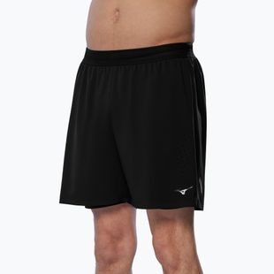 Шорти для бігу чоловічі Mizuno Tech Light 5.5" 2IN1 black