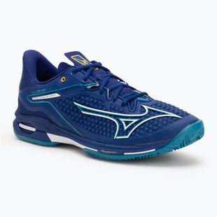 Кросівки тенісні чоловічі Mizuno Wave Exceed Tour 6 CC bellwether blue/ white/ fjord blue