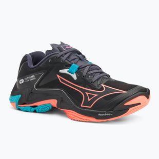 Кросівки волейбольні Mizuno Wave Lightning Z8 black/neon flame/peacock blue