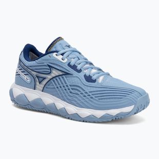 Кросівки тенісні жіночі Mizuno Wave Enforce Tour 2 CC bel air blue/ white/ bellwether blue