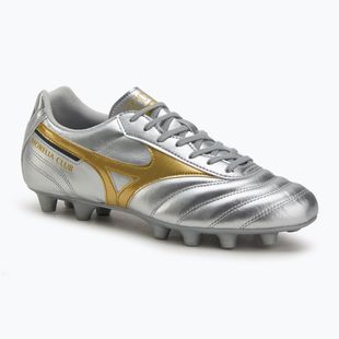 Кросівки футбольні чоловічі Mizuno Morelia II Club Md galaxy silver/gold/gold