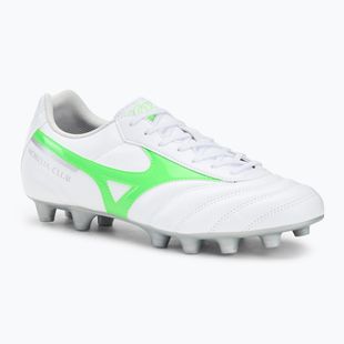 Кросівки футбольні чоловічі Mizuno Morelia II Club Md white/neon green/galaxy silver