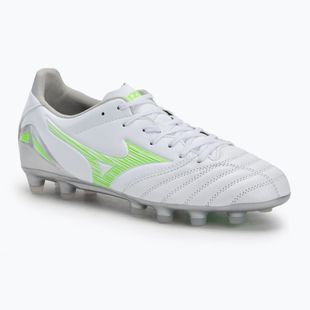 Кросівки футбольні чоловічі Mizuno Morelia Neo IV Pro Md white/neon green/cool gray 3c