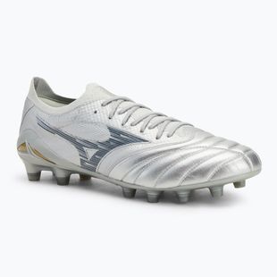 Кросівки футбольні чоловічі Mizuno Morelia Neo IV β Elite Md galaxy silver/8605C/Cool gray 3c