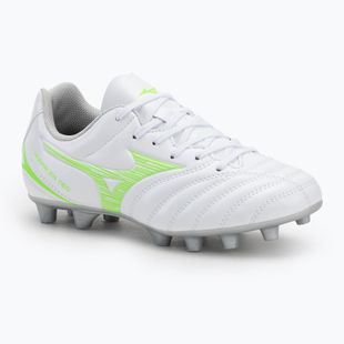 Кросівки футбольні дитячі Mizuno Monarcida Neo III Select Jr Md white/neon green