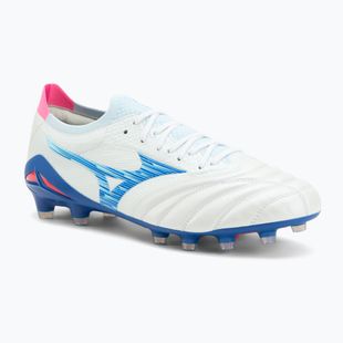 Кросівки футбольні чоловічі Mizuno Morelia Neo IV β Japan Fg white/tanager turquoise/pink tetra