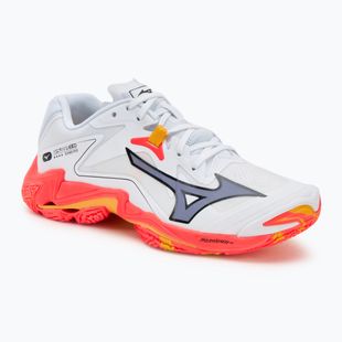 Кросівки волейбольні Mizuno Wave Lightning Z8 white/fiery coral 2/citrus