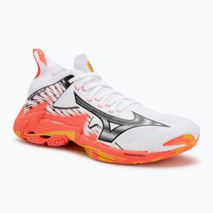 Кросівки волейбольні Mizuno Wave Lightning Neo 3 white/fiery coral 2/citrus