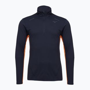 Лонгслів для бігу чоловічий Mizuno Tech Thermal Charge Half Zip baritone blue