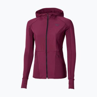 Куртка для бігу жіноча Mizuno Active Warm Hybrid Full Zip Hooded dark purple