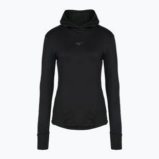 Кофта для бігу жіноча Mizuno Active Warm Hooded black