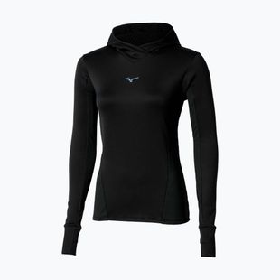 Кофта для бігу жіноча Mizuno Active Warm Hooded black