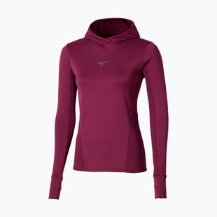 Кофта для бігу жіноча Mizuno Active Warm Hooded dark purple