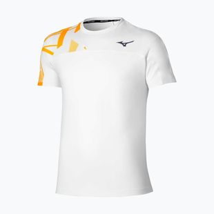 Футболка тенісна чоловіча Mizuno Daybreakers Shadow white/citrus