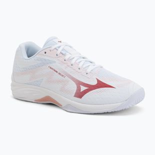 Кросівки волейбольні жіночі Mizuno Lightning Select white/rose elegance/lava falls