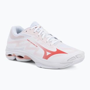 Кросівки волейбольні жіночі Mizuno Wave Lightning Pro white/rose elegance/lava falls