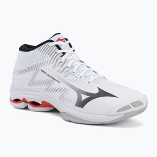 Кросівки волейбольні Mizuno Wave Lightning Pro Mid white/black/fiery red