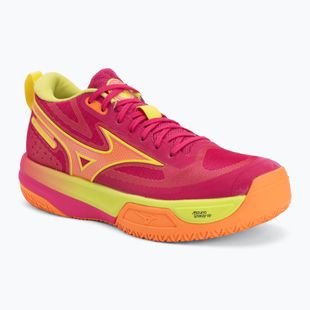 Кросівки волейбольні Mizuno Neo Jump pink tetra/fortune yellow/light