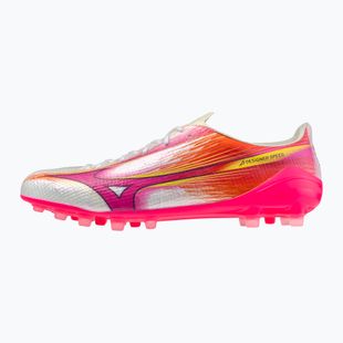 Кросівки футбольні Mizuno Alfa III Elite AG white/fuchsia purple