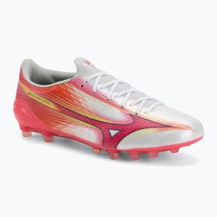 Кросівки футбольні Mizuno Alfa III Elite AG white/fuchsia purple