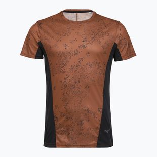 Футболка для бігу чоловіча Mizuno Active DryAeroFlow Graphic copper brown