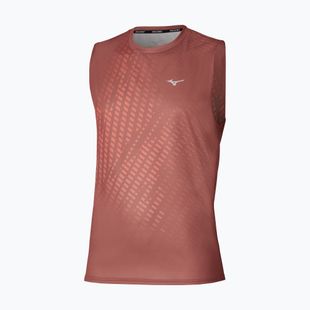Футболка для бігу чоловіча Mizuno Core Graphic Sleeveless copper brown