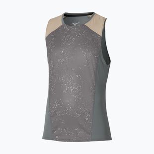 Футболка для бігу чоловіча Mizuno Active DryAeroFlow Graphic Tank Top lava smoke