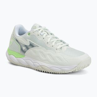 Кросівки для паделю жіночі Mizuno Wave Enforce Court Padel phantom green/white/glowing ap