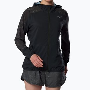 Куртка для бігу жіноча Mizuno Active Alpha Hooded black