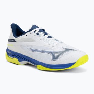 Кросівки тенісні Mizuno Wave Exceed Court AC white/dazzling blue/lightning