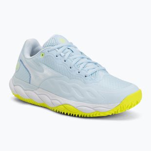 Кросівки тенісні жіночі Mizuno Wave Enforce Court CC W ice water/lightning yellow/ancient