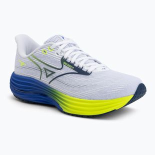 Кросівки для бігу чоловічі Mizuno Wave Rider 29 estate blue/white/lighning yellow