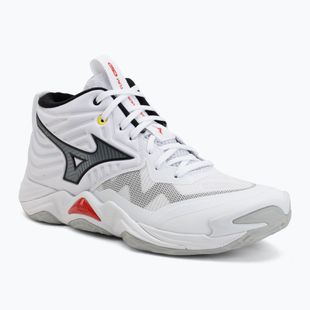 Кросівки волейбольні Mizuno Wave Momentum Elite Mid white/black/fiery red