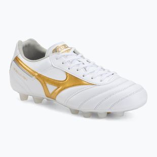 Кросівки футбольні Mizuno Morelia II Pro FG white/football gold/galaxy silver