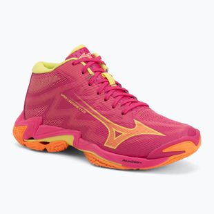 Кросівки волейбольні Mizuno Wave Lightning Elite Mid pink tetra/fortune yellow/light