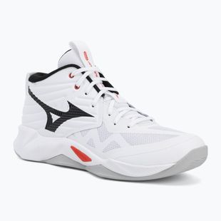 Кросівки волейбольні Mizuno Wave Momentum Pro Mid white/black/fiery red