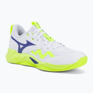 Кросівки волейбольні Mizuno Wave Momentum Pro white/lightning yellow/dazzling blue