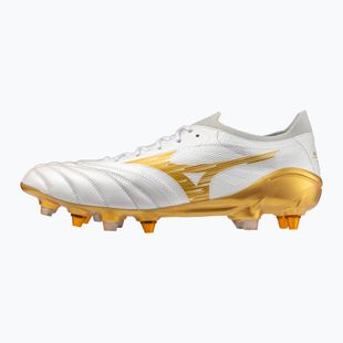 Кросівки футбольні Mizuno Morelia Neo IV Beta Elite Mix white/mp gold/cool gray 3c