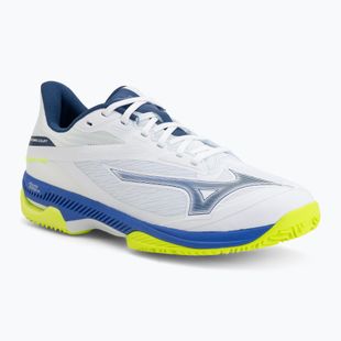 Кросівки тенісні Mizuno Wave Exceed Court CC white/dazzling blue/lightning